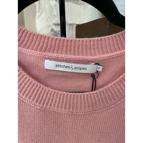 Stitches & Stripes Women's Rose Pink Wool Blend Pullover Sweater Size M - Picture 4 of 5